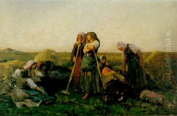 The End Of The Day Oil Painting by Jules Breton