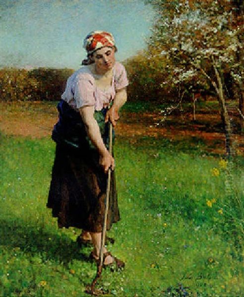 Printemps Oil Painting by Jules Breton