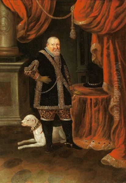 Bildnis Des Sachsischen Kurfursten Johann Georg I Oil Painting by Daniel Bretschneider the Younger