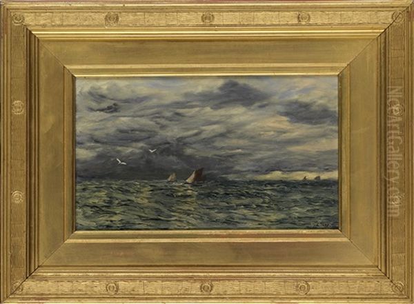 The Sky And The Sea Oil Painting by John Brett