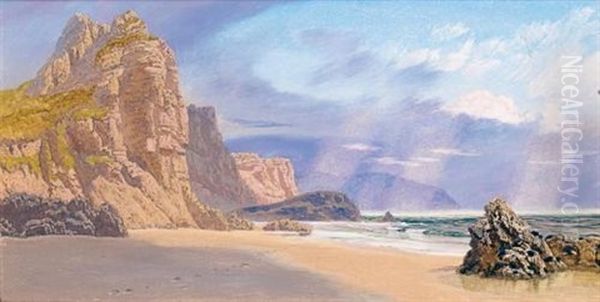 Mewslade Oil Painting by John Brett