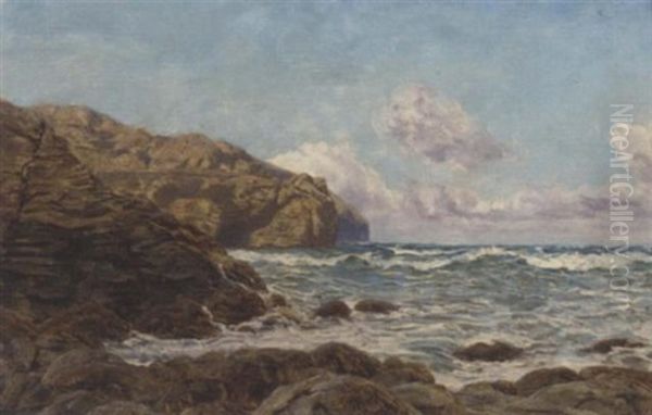 St. Agnes, Cornwall Oil Painting by John Brett