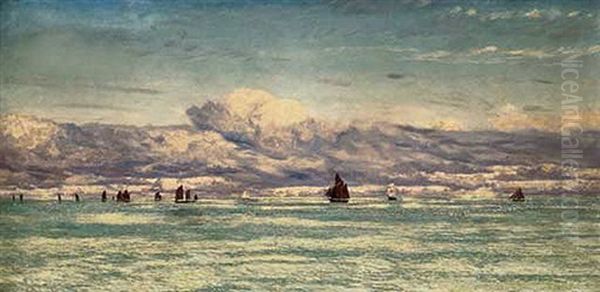 Possibly A Summer Day: St. George's Channel Oil Painting by John Brett