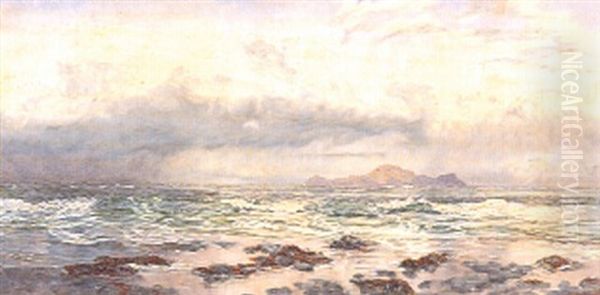 Coast Of Carmarthshire, Wales Oil Painting by John Brett