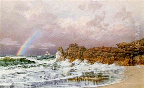 Sunshine And Showers Oil Painting by John Brett