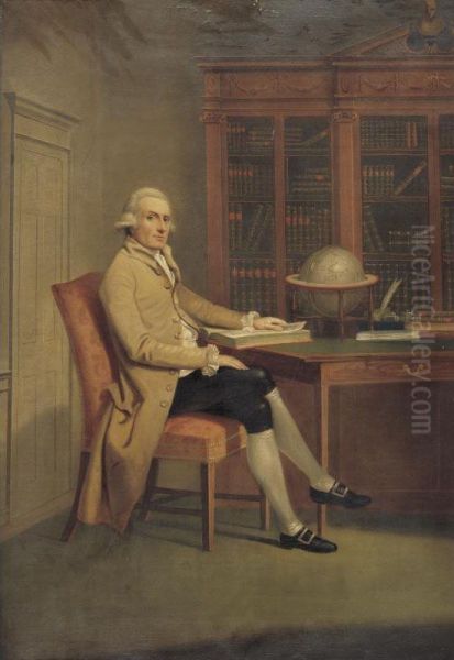 Property From The Estate Of Dorothy Dillon Eweson
 

 
 
 

 
 Portrait Of A Gentleman In A Library Oil Painting by David Allan