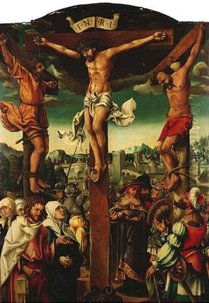 Die Kreuzigung Christi Oil Painting by Joerg Breu the Elder