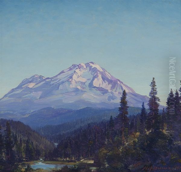 Mt. Shasta, California Oil Painting by Henry Joseph Breuer