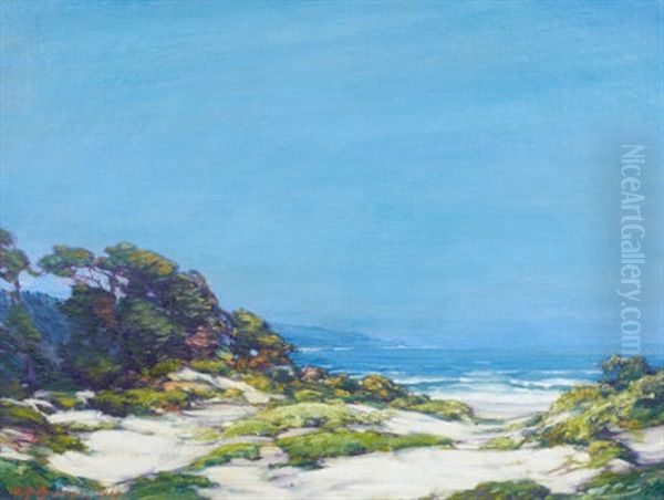 Monterey Coast Oil Painting by Henry Joseph Breuer