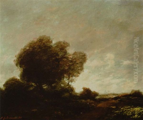 An Old Road (no.6) Oil Painting by Henry Joseph Breuer