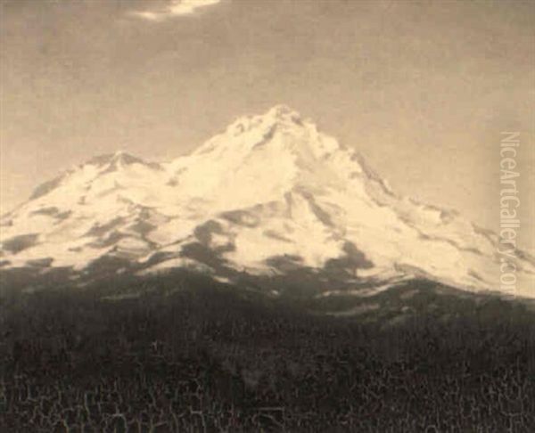 Mt. Shasta Oil Painting by Henry Joseph Breuer