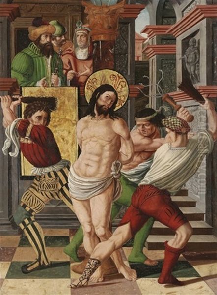 The Flagellation Oil Painting by Wolfgang Breuer