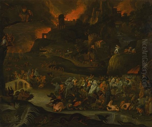 The Underworld Oil Painting by Jan Breughel II