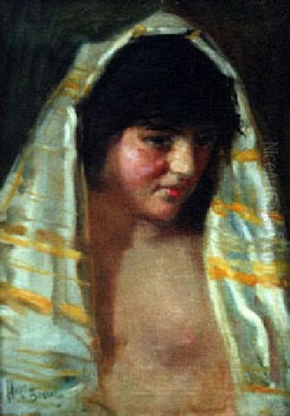 Odalisque Oil Painting by Hugo Breul