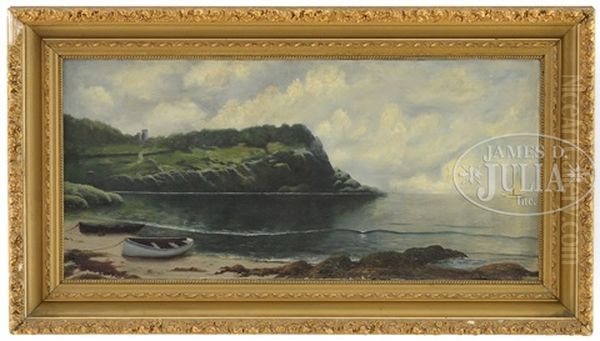 Coastal Scene With Sailboats Oil Painting by James Renwick Brevoort