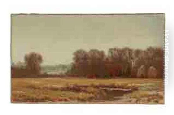 Autumn Landscape Oil Painting by James Renwick Brevoort