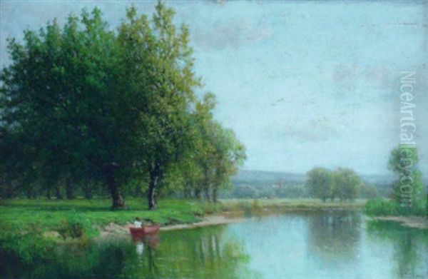 Lazy Summer Day Oil Painting by James Renwick Brevoort