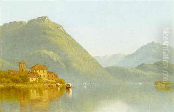 Laggo Maggiore Oil Painting by James Renwick Brevoort