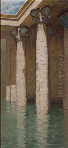 Pillars Oil Painting by Anna Richards Brewster