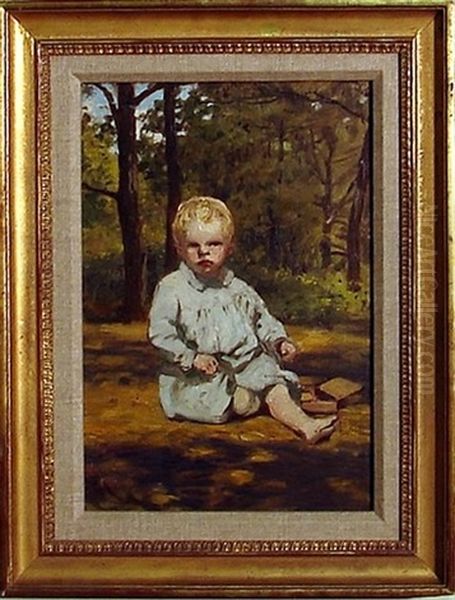 Blond Child Oil Painting by Anna Richards Brewster