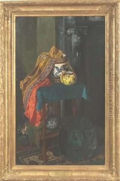 Bric-a-brac Oil Painting by Anna Richards Brewster