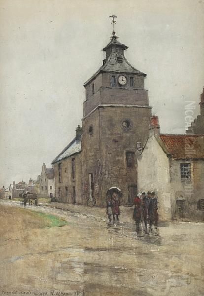 Town Hall, Crail Oil Painting by Robert Weir Allan