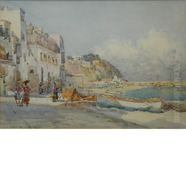 The Isle Of Capri Oil Painting by Robert Weir Allan