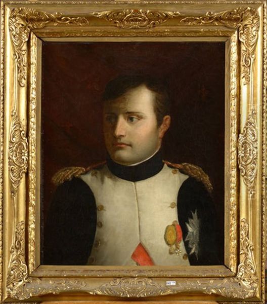 Portrait De Napoleon Bonaparte Oil Painting by Ignace Brice