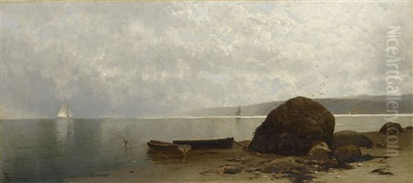 Hazy Coast Oil Painting by Alfred Thompson Bricher