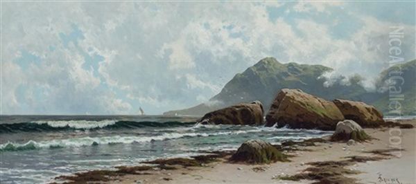 Low Tide, Grand Manan Island Oil Painting by Alfred Thompson Bricher