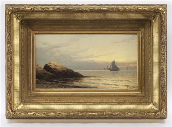 Maine Coast, Sunset Oil Painting by Alfred Thompson Bricher