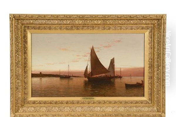 Twilight Seascape Oil Painting by Alfred Thompson Bricher