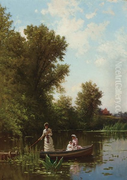 Boating In The Afternoon, Newburyport Oil Painting by Alfred Thompson Bricher