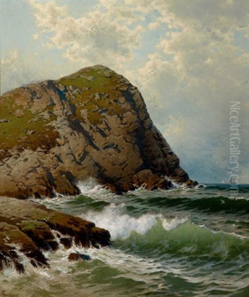 White Head, Monhegan Oil Painting by Alfred Thompson Bricher