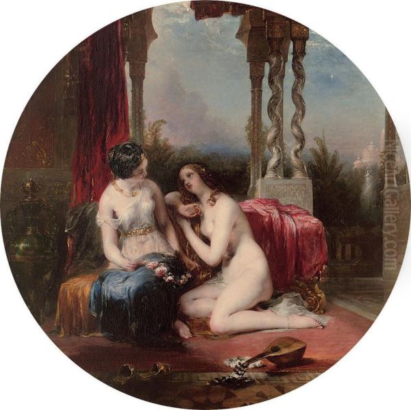 In The Harem Oil Painting by Sir William Allan