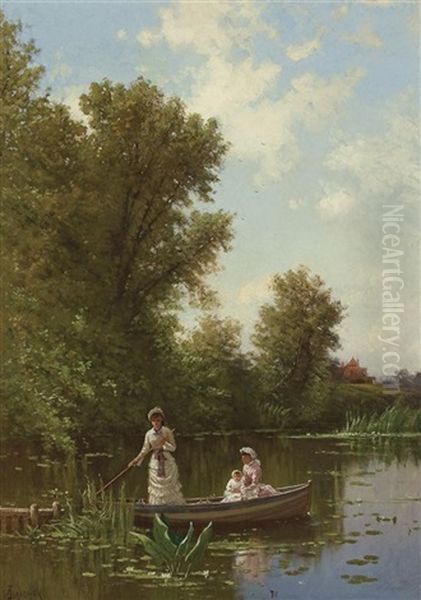 Boating In The Afternoon, Newburyport, Massachusetts Oil Painting by Alfred Thompson Bricher