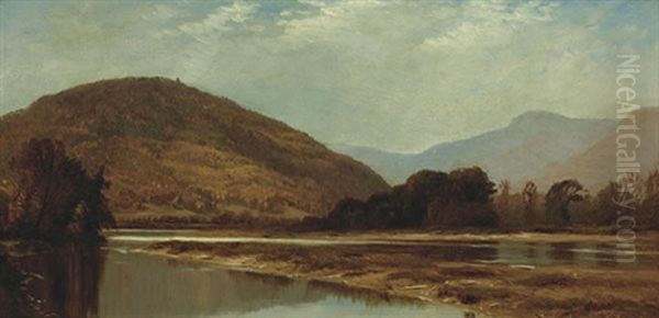 View Near The Hudson Oil Painting by Alfred Thompson Bricher