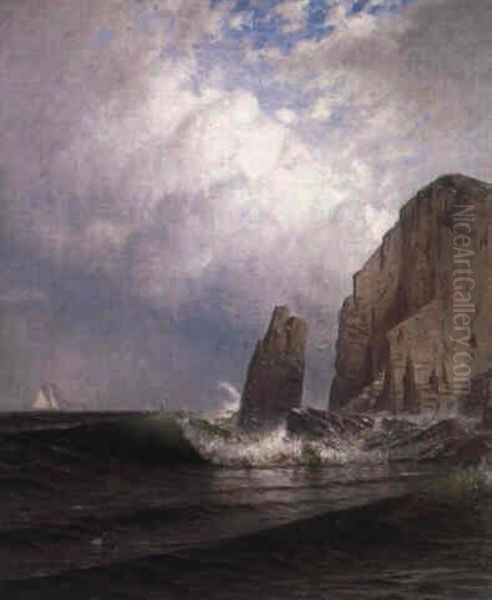 Sea Spray Oil Painting by Alfred Thompson Bricher