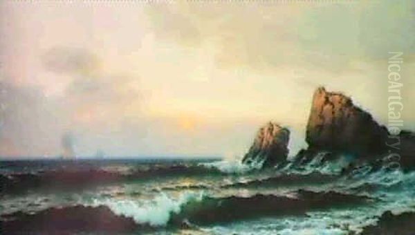 Sunrise At Grand Manan Oil Painting by Alfred Thompson Bricher