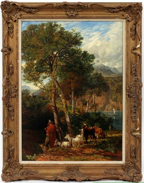 Flume Latte Lecco Oil Painting by Frederick Lee Bridell