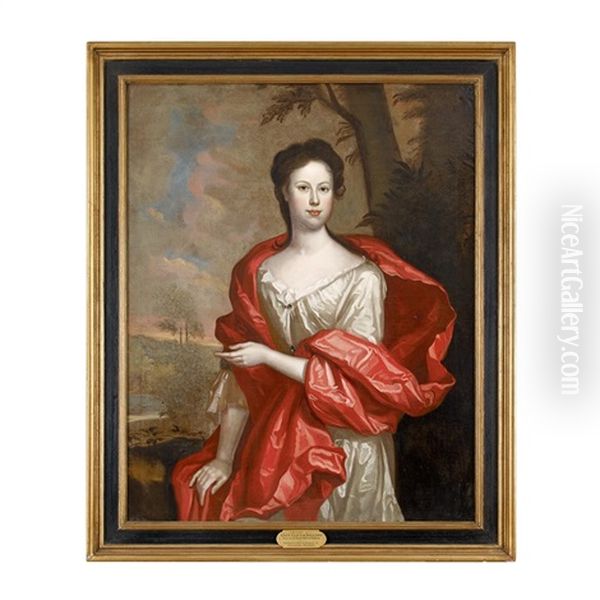 Portrait Of Lucy Clayton Williams  Of Virginia Oil Painting by Charles Bridges