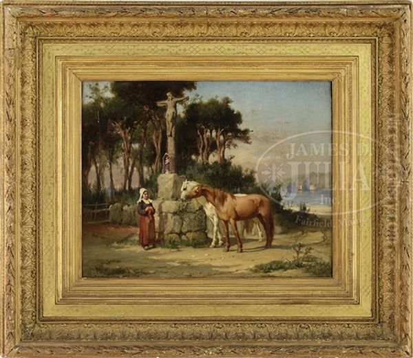 The Meeting Place Oil Painting by Frederick Arthur Bridgman