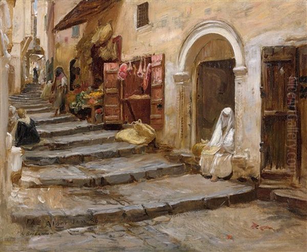 Casbah D'alger Oil Painting by Frederick Arthur Bridgman