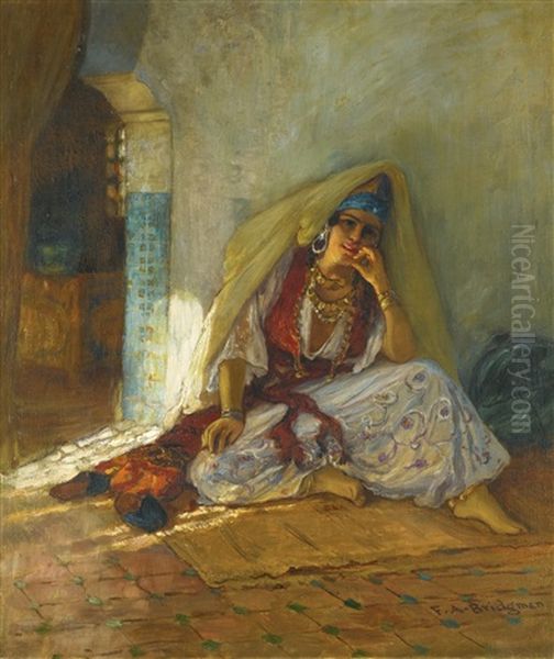 Pensive Moments Oil Painting by Frederick Arthur Bridgman