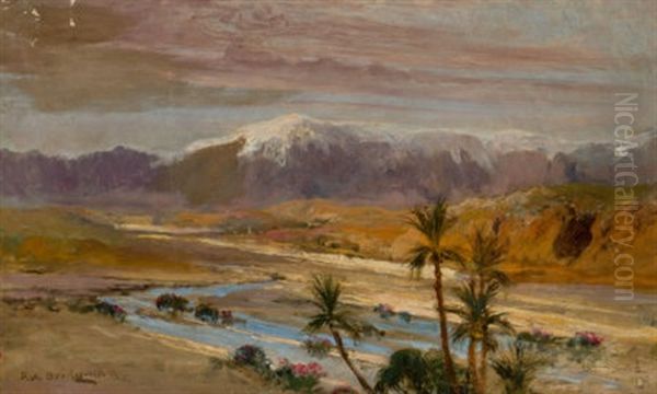 Arabian Desert Oil Painting by Frederick Arthur Bridgman