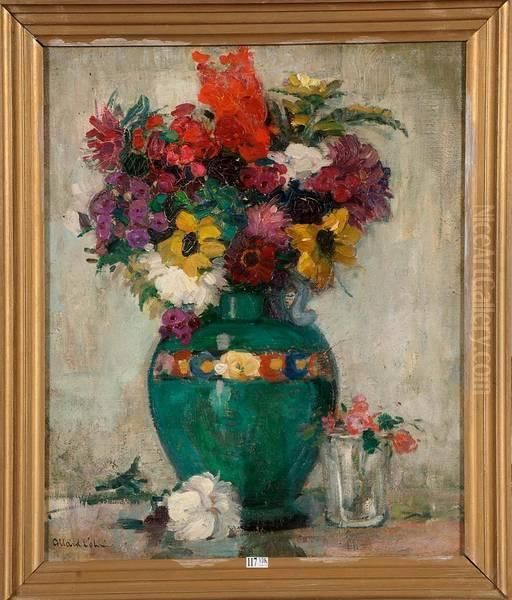 Vase De Fleurs Oil Painting by Fernand Allard L'Olivier