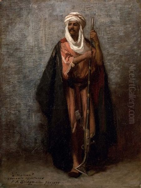 Le Fier Guerrier Oil Painting by Frederick Arthur Bridgman