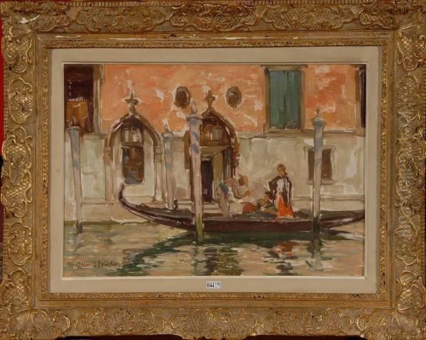 Palais A Venise Oil Painting by Fernand Allard L'Olivier