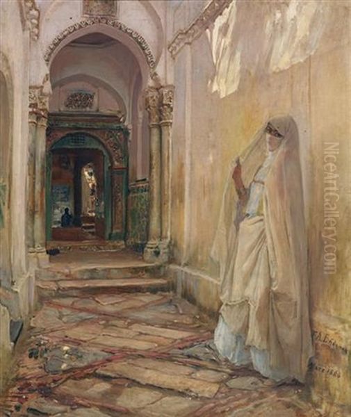 Sarayda Gozde Oil Painting by Frederick Arthur Bridgman