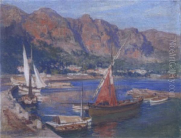 Marine A Beaulieu Oil Painting by Frederick Arthur Bridgman